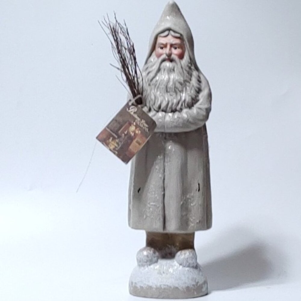 Bethany Lowe - Ivory Belsnickel Santa Small - Vintage Style Avail Nov